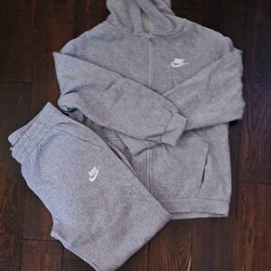 Nike Kids Gray Tracksuit Set